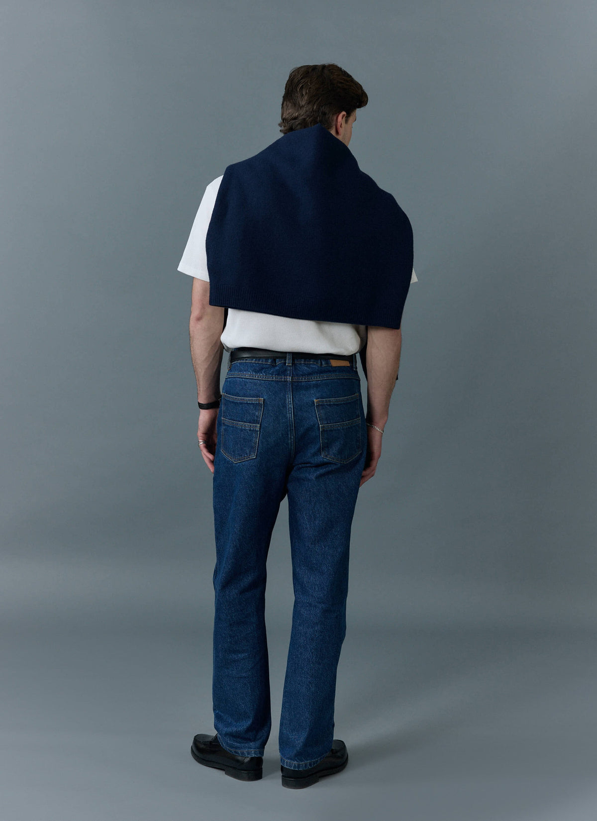 Men's Straight Leg Denim Jeans - BCI Cotton - Mid Wash | Percival