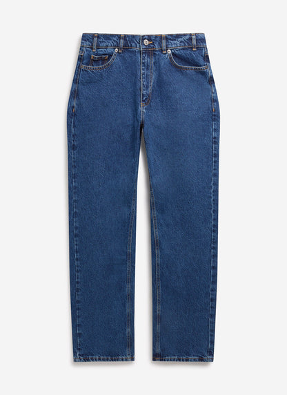 Men's Straight Leg Denim Jeans - BCI Cotton - Mid Wash | Percival