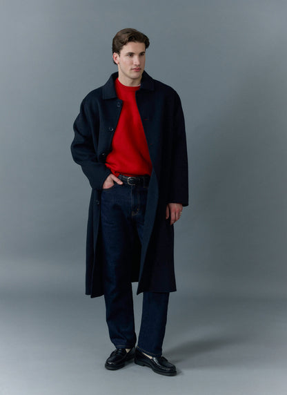 Men's Straight Leg Denim Jeans - BCI Cotton - Indigo Blue | Percival