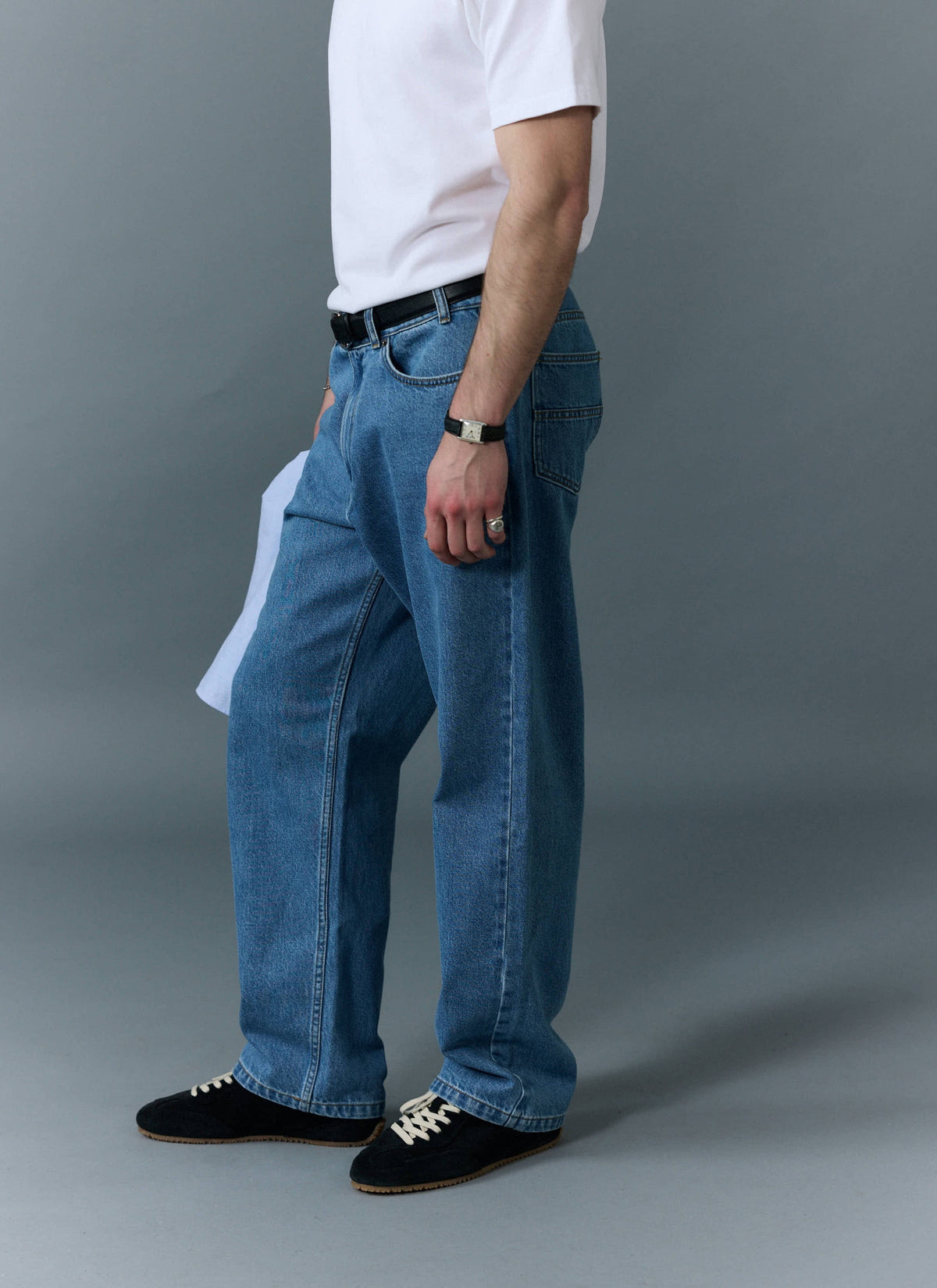 Percival Men's Relaxed Fit Jeans - Denim - Light Wash Blue | Percival