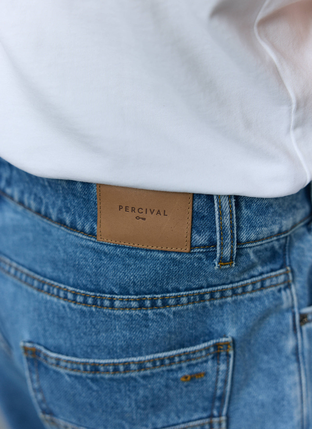 Percival Men's Relaxed Fit Jeans - Denim - Light Wash Blue | Percival