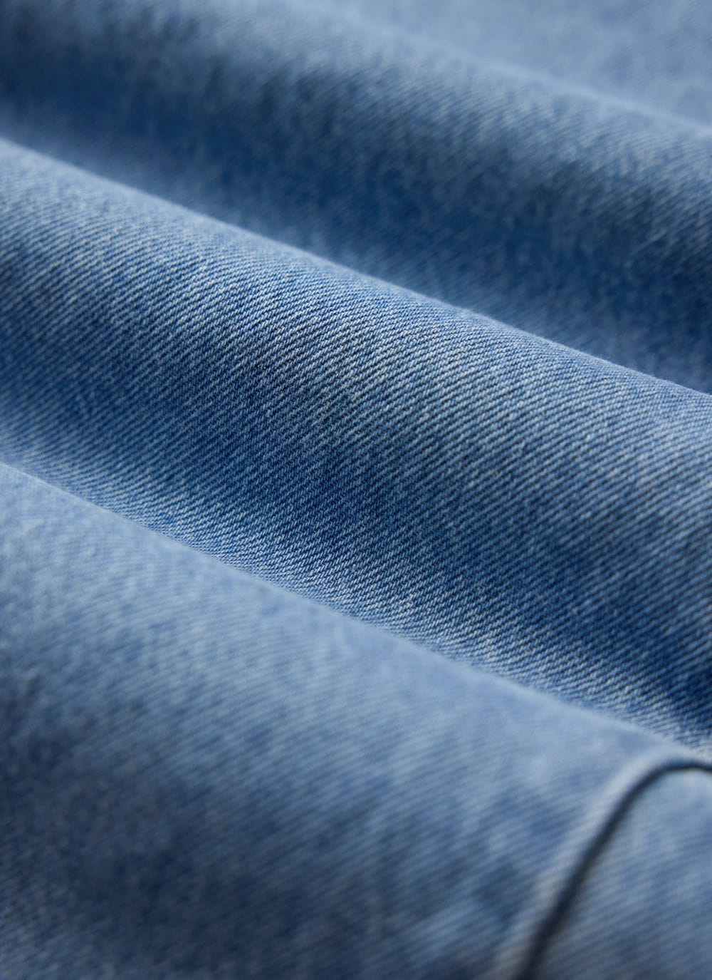 Men's Straight Leg Denim Jeans - BCI Cotton - Light Wash Blue | Percival