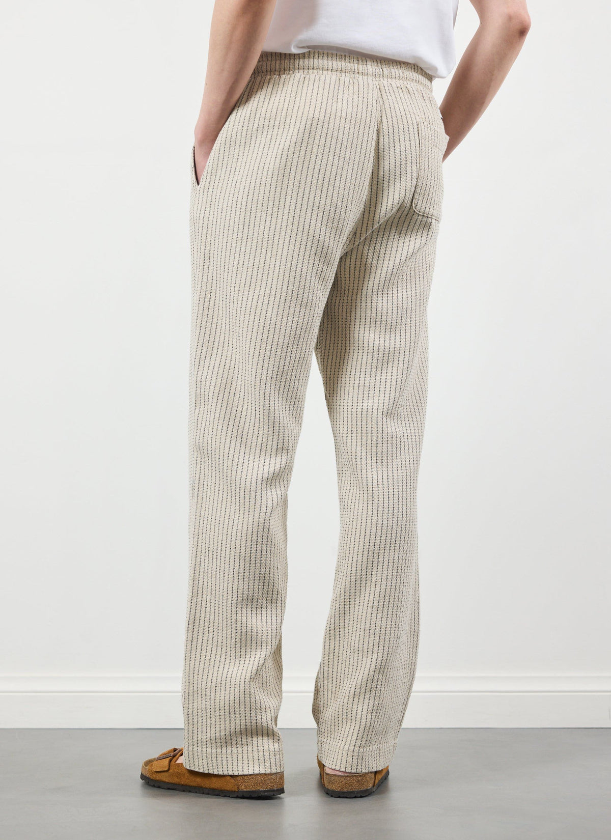 Sorrento Linen Trousers - Cotton Linen - Cream | Percival