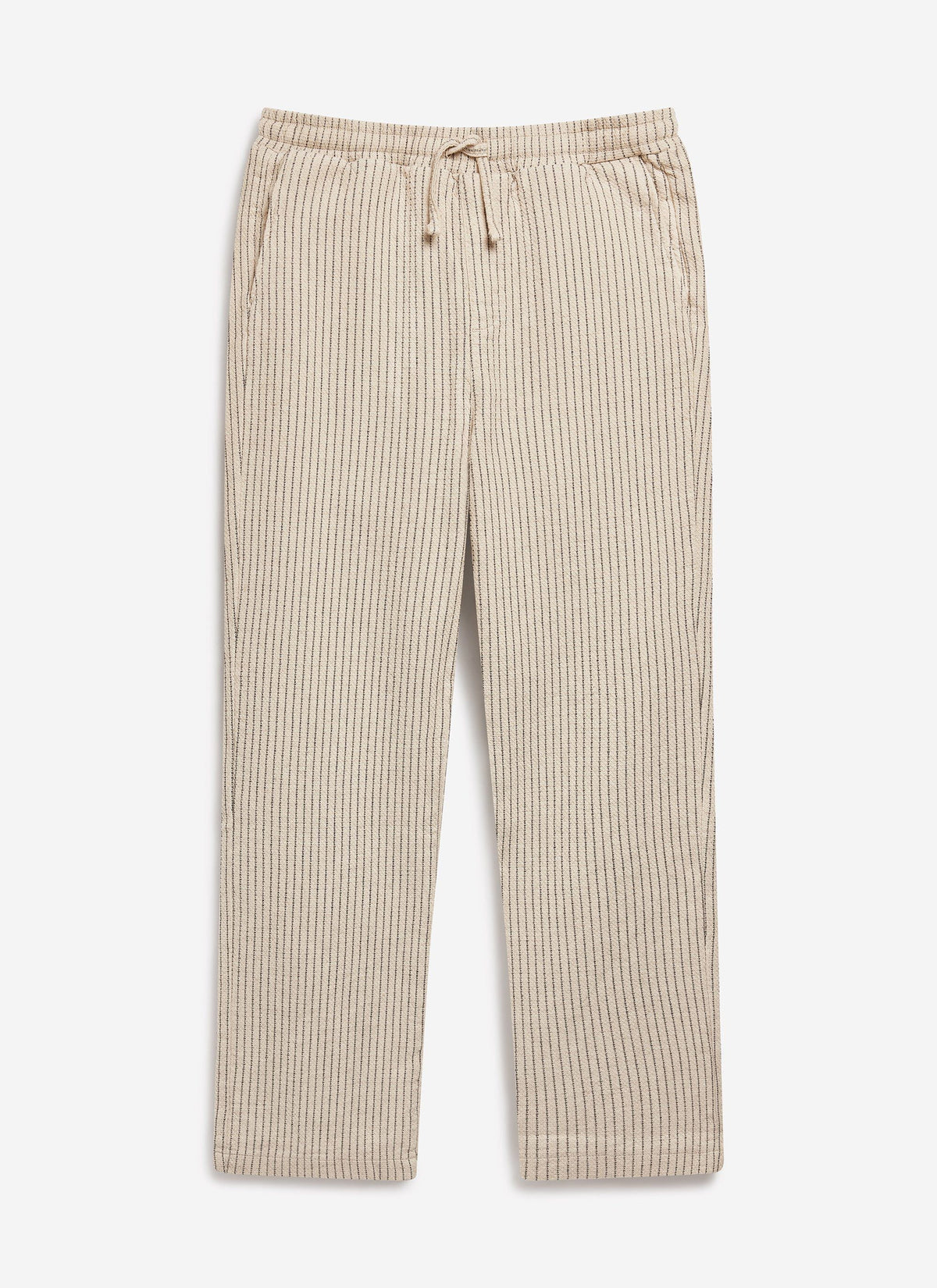 Sorrento Linen Trousers - Cotton Linen - Cream | Percival