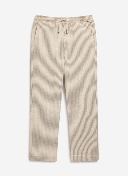 Sorrento Linen Trousers - Cotton Linen - Cream | Percival