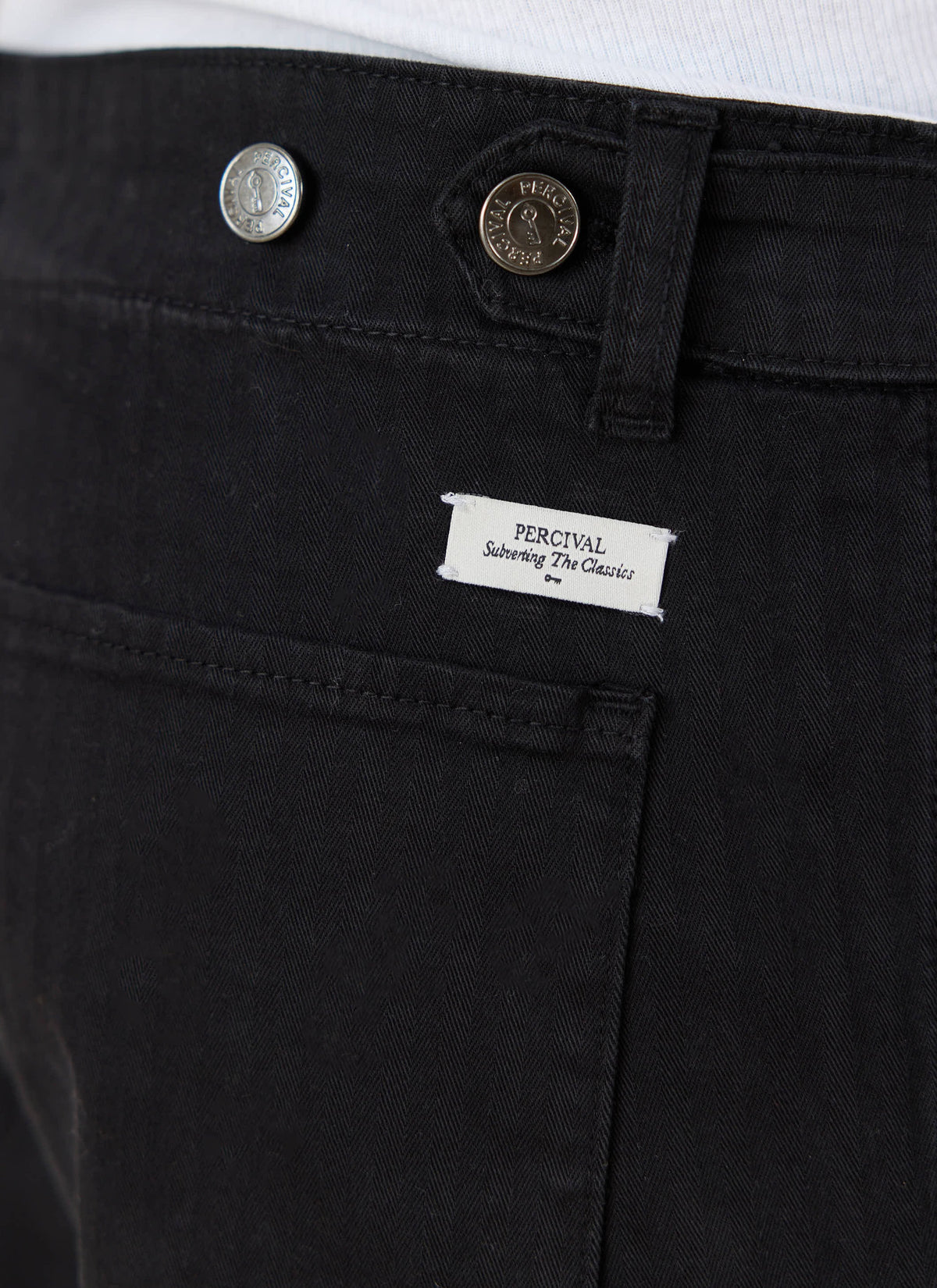 Men's Carpenter Trousers - Lungo - Cotton - Black | Percival