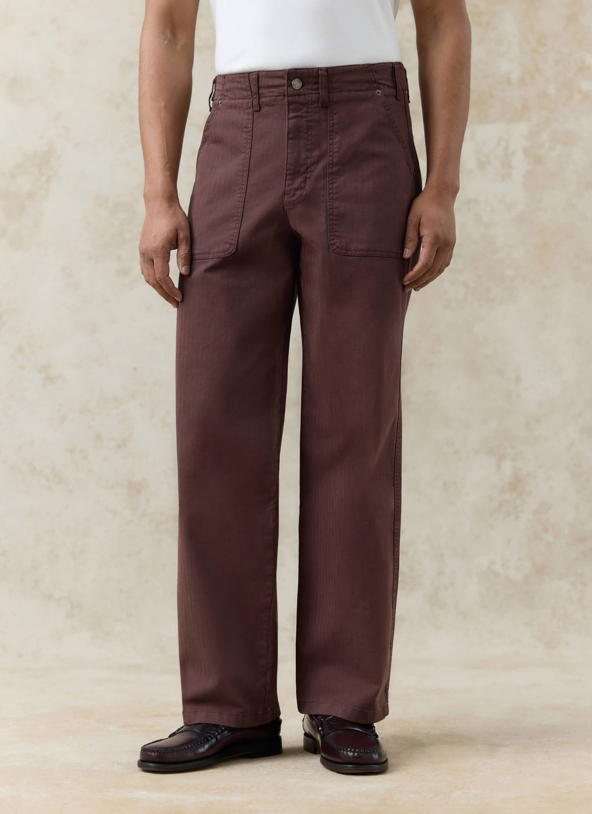 Men's Carpenter Trousers - Cotton - Espresso Brown | Percival