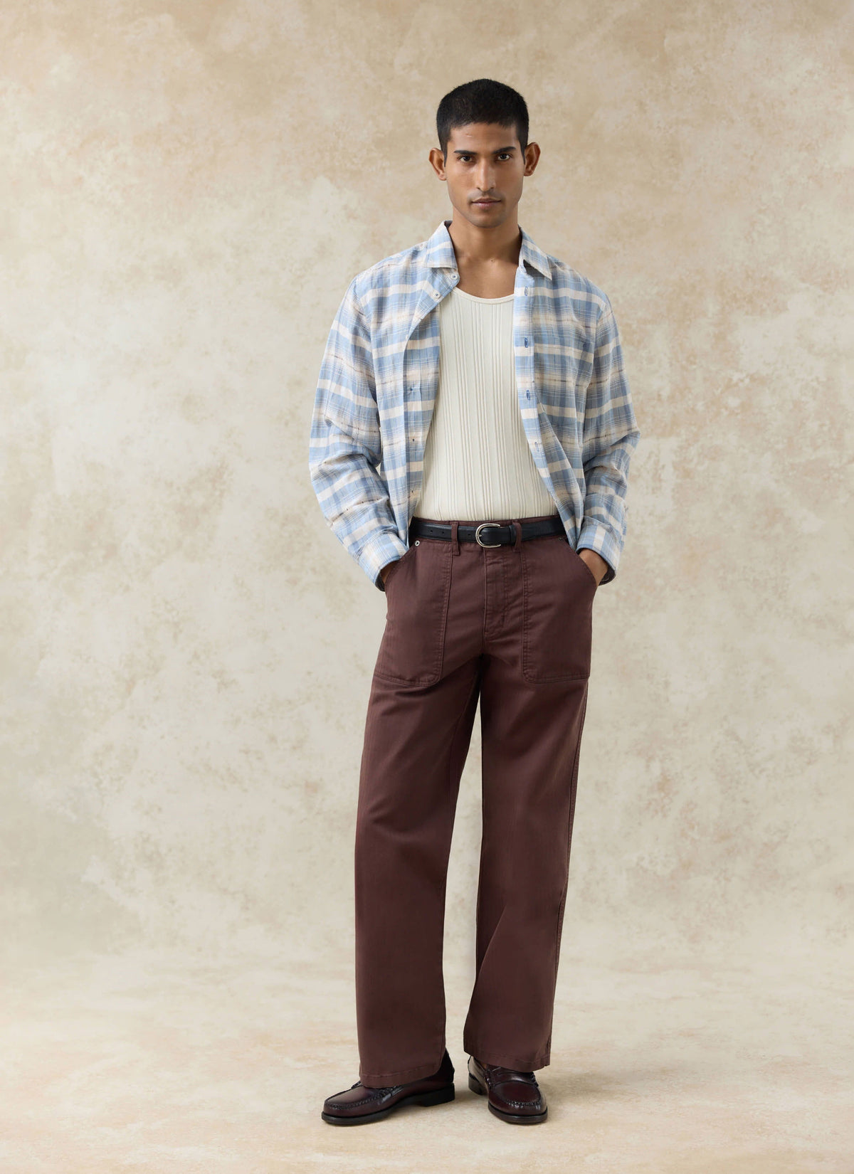 Men's Carpenter Trousers - Cotton - Espresso Brown | Percival