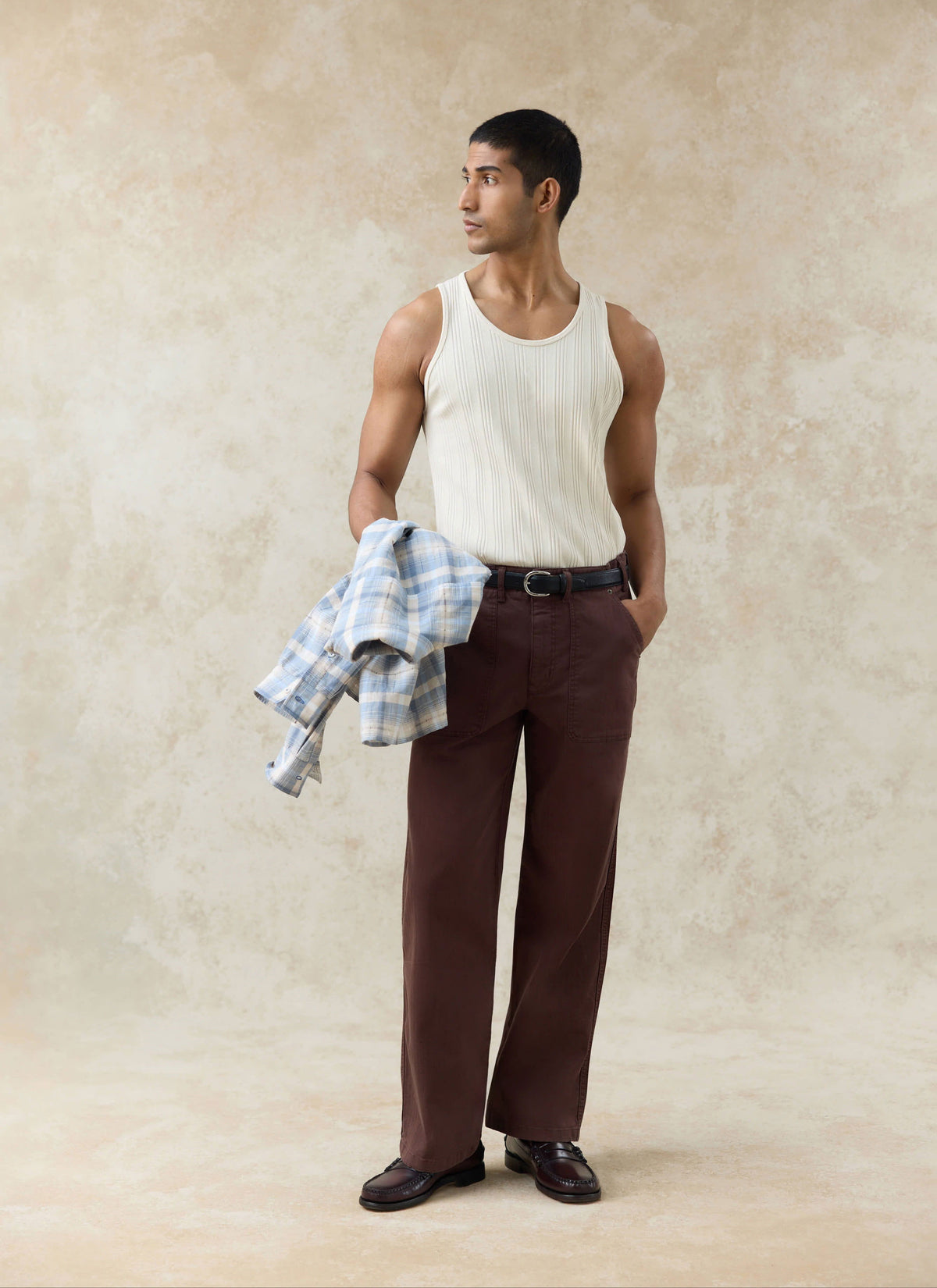 Men's Carpenter Trousers - Cotton - Espresso Brown | Percival