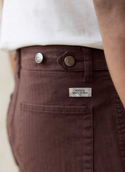 Men's Carpenter Trousers - Cotton - Espresso Brown | Percival