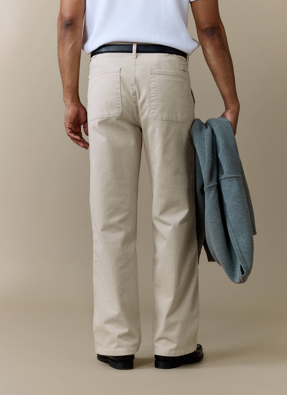 Men's Carpenter Trousers - Cotton - Cream | Percival