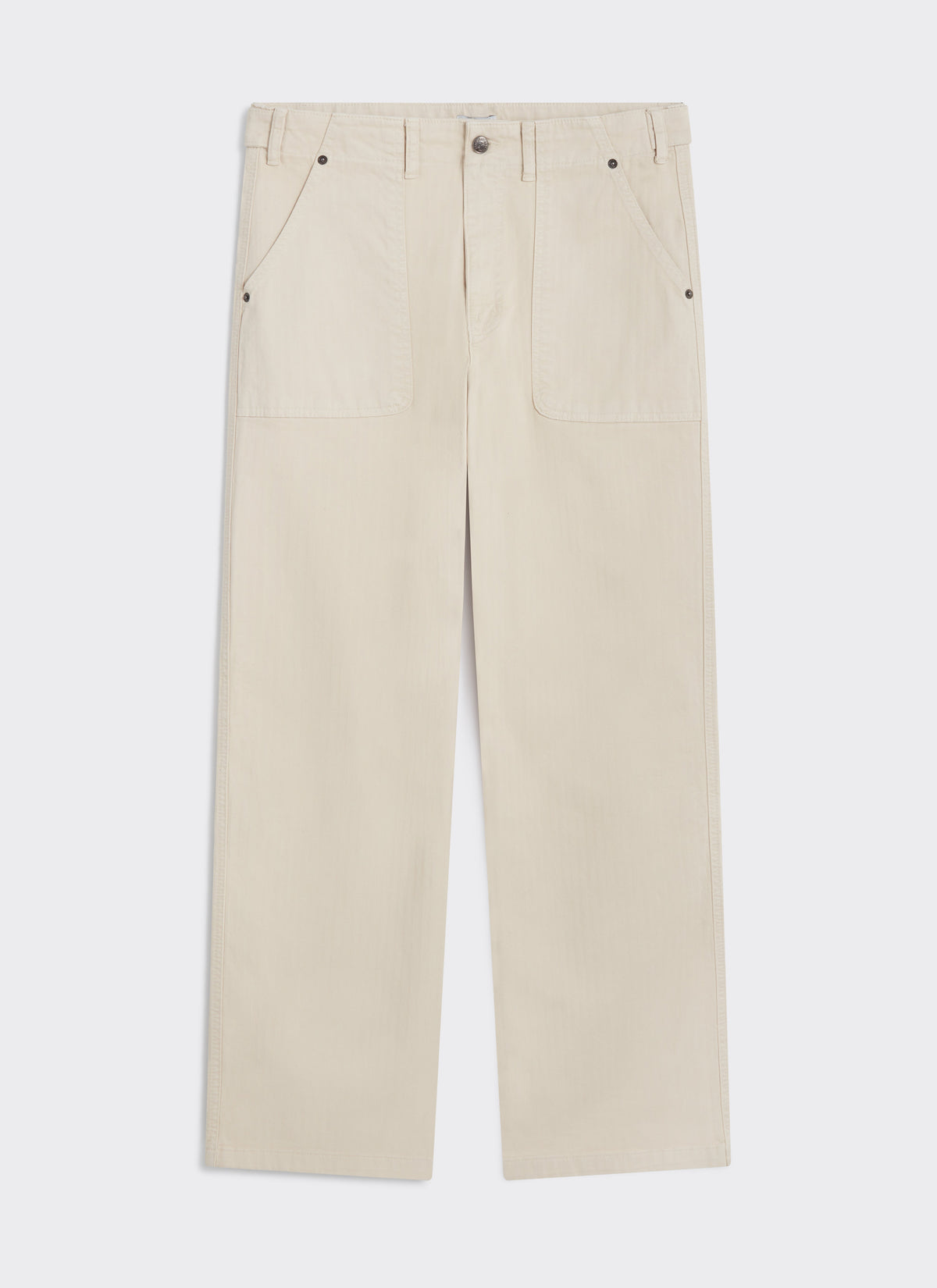 Men's Carpenter Trousers - Cotton - Cream | Percival