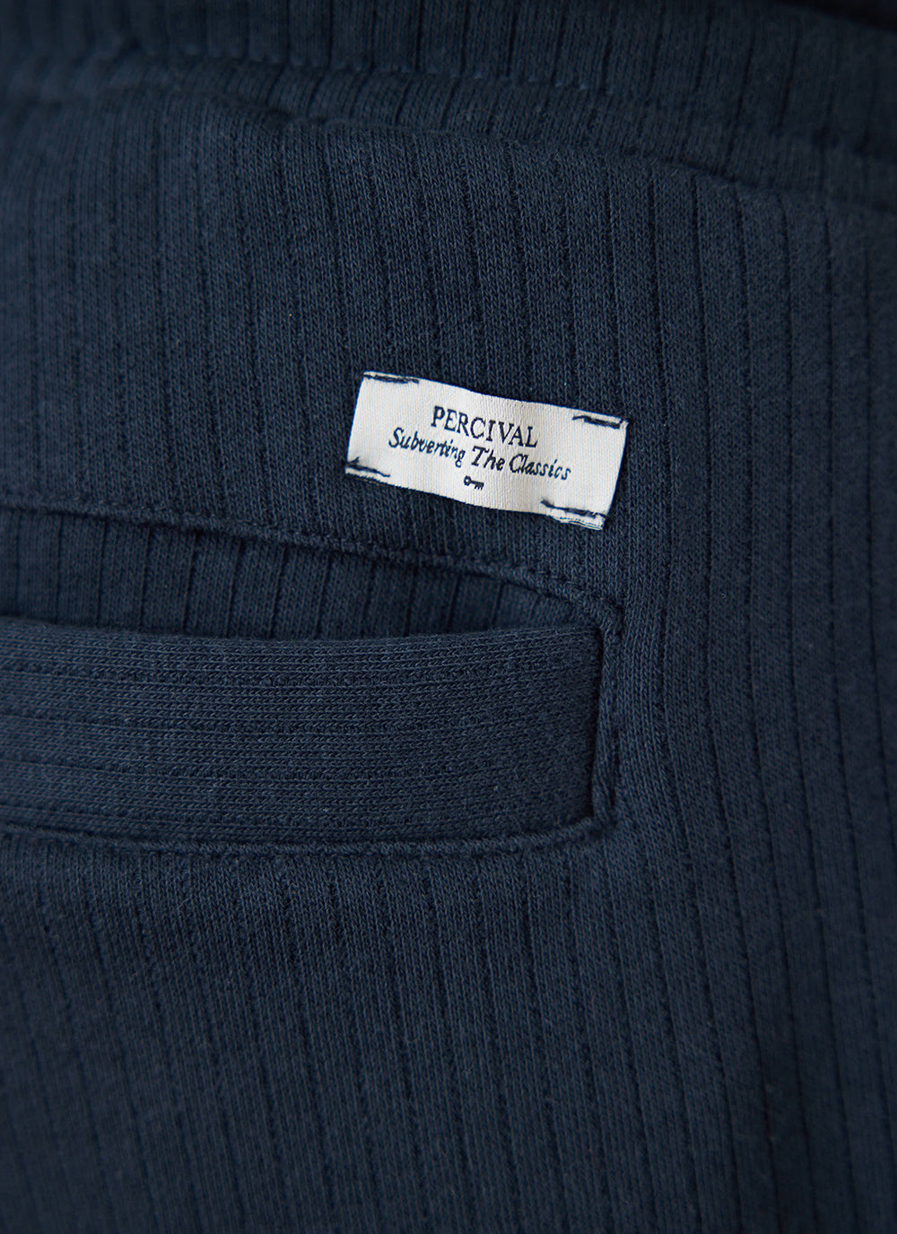 Conrad Straight Leg Trackpants - Navy Cotton | Percival