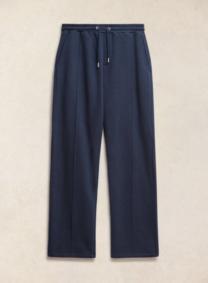 Conrad Straight Leg Trackpants - Navy Cotton | Percival