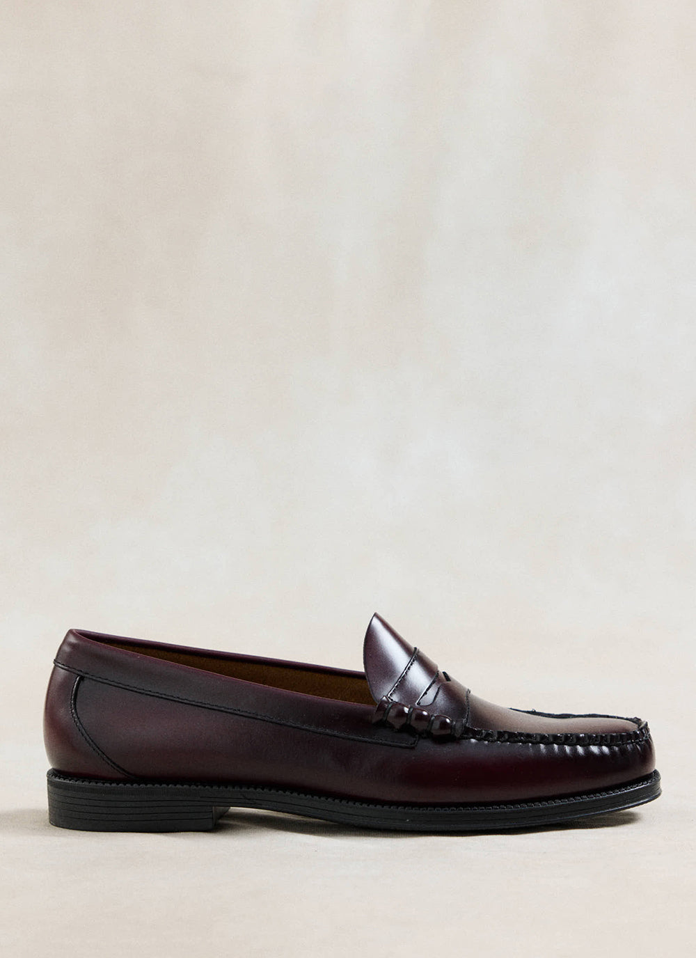 G.H.Bass Easy Weejun Larson Flag Penny Loafer - Wine Leather | Percival