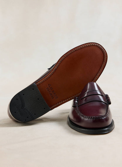 G.H. Bass Weejun Larson Penny Loafers - Wine Leather | Percival