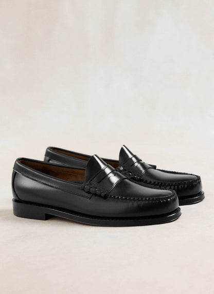 G.H. Bass Weejun Larson Penny Loafers - Black Leather | Percival