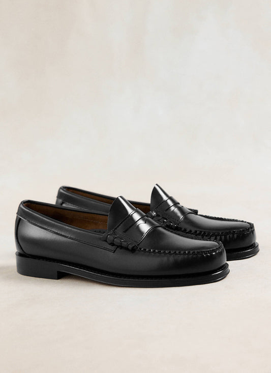 G.H. Bass Weejun Larson Penny Loafers - Black Leather | Percival