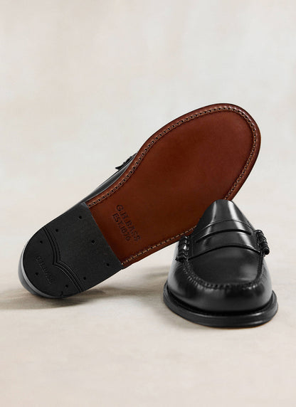 G.H. Bass Weejun Larson Penny Loafers - Black Leather | Percival