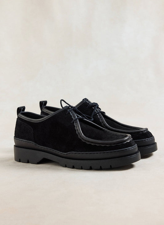 Kleman Major VP Oak 2 Moc Toe Shoes - Black Suede | Percival