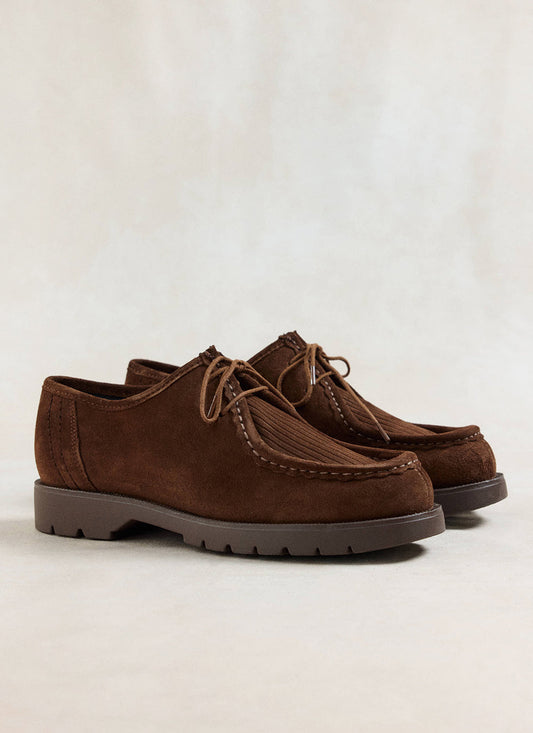 Kleman Padrini V Cord Shoes - Brown Suede | Percival