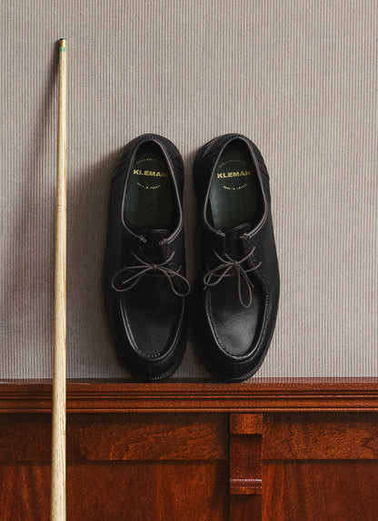 Men's Kleman Padror Shoe - Lug Sole Derby - Black | Percival