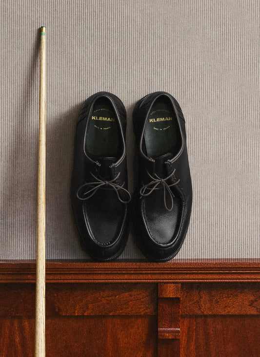 Men's Kleman Padror Shoe - Lug Sole Derby - Black | Percival