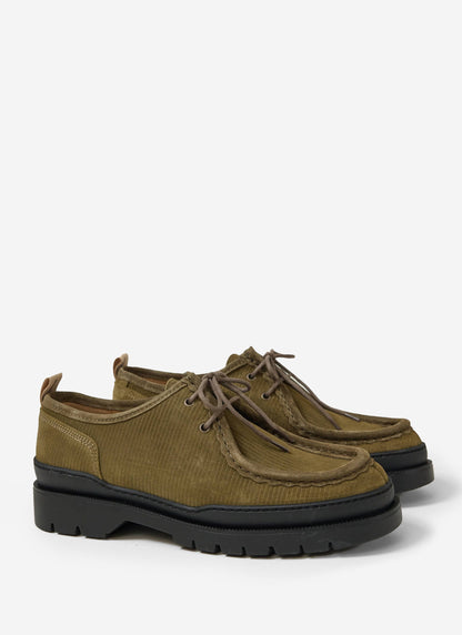 Kleman - Major V Cord Shoe - Khaki | Percival