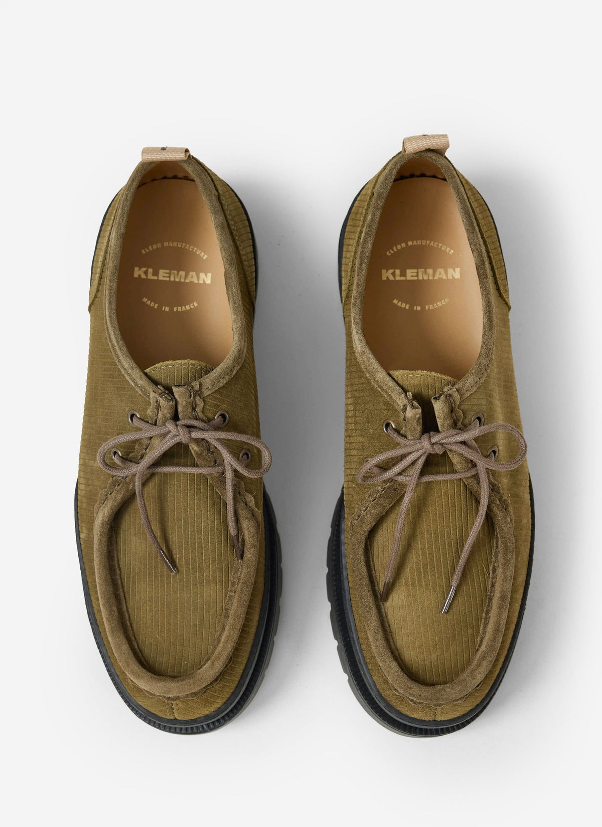 Kleman - Major V Cord Shoe - Khaki | Percival