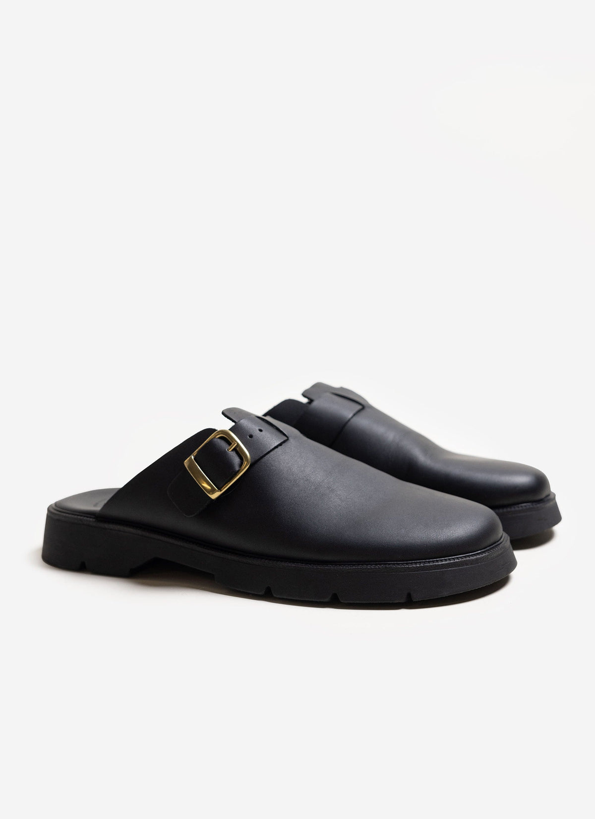 Men's Leather Sandals - Kleman Pacha - Black | Percival
