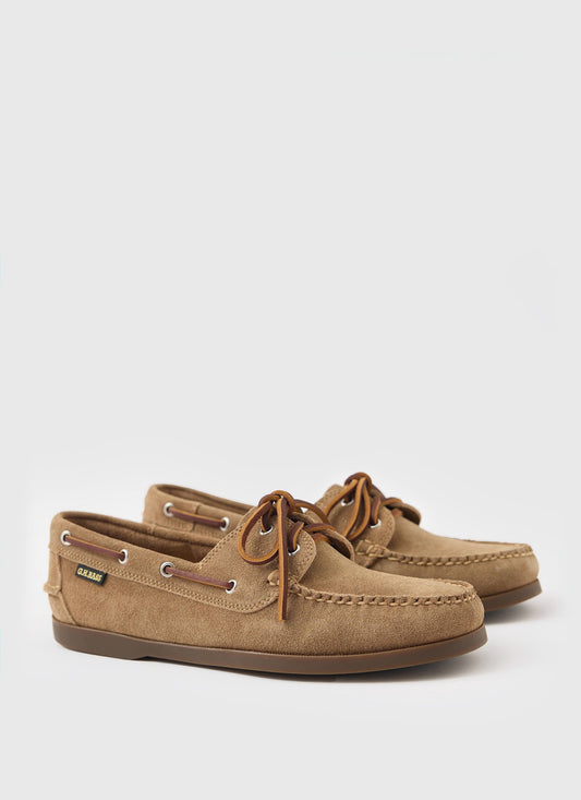 G.H.Bass - Jetty II Boater 2 Eye - Earth Suede | Percival