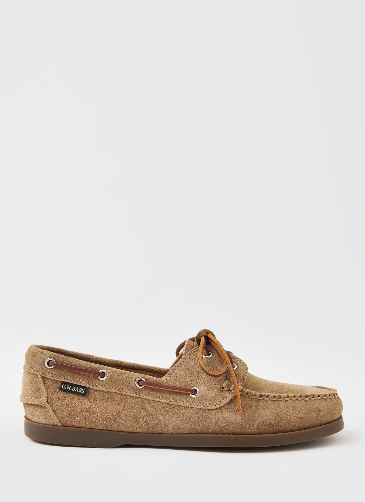 G.H.Bass - Jetty II Boater 2 Eye - Earth Suede | Percival