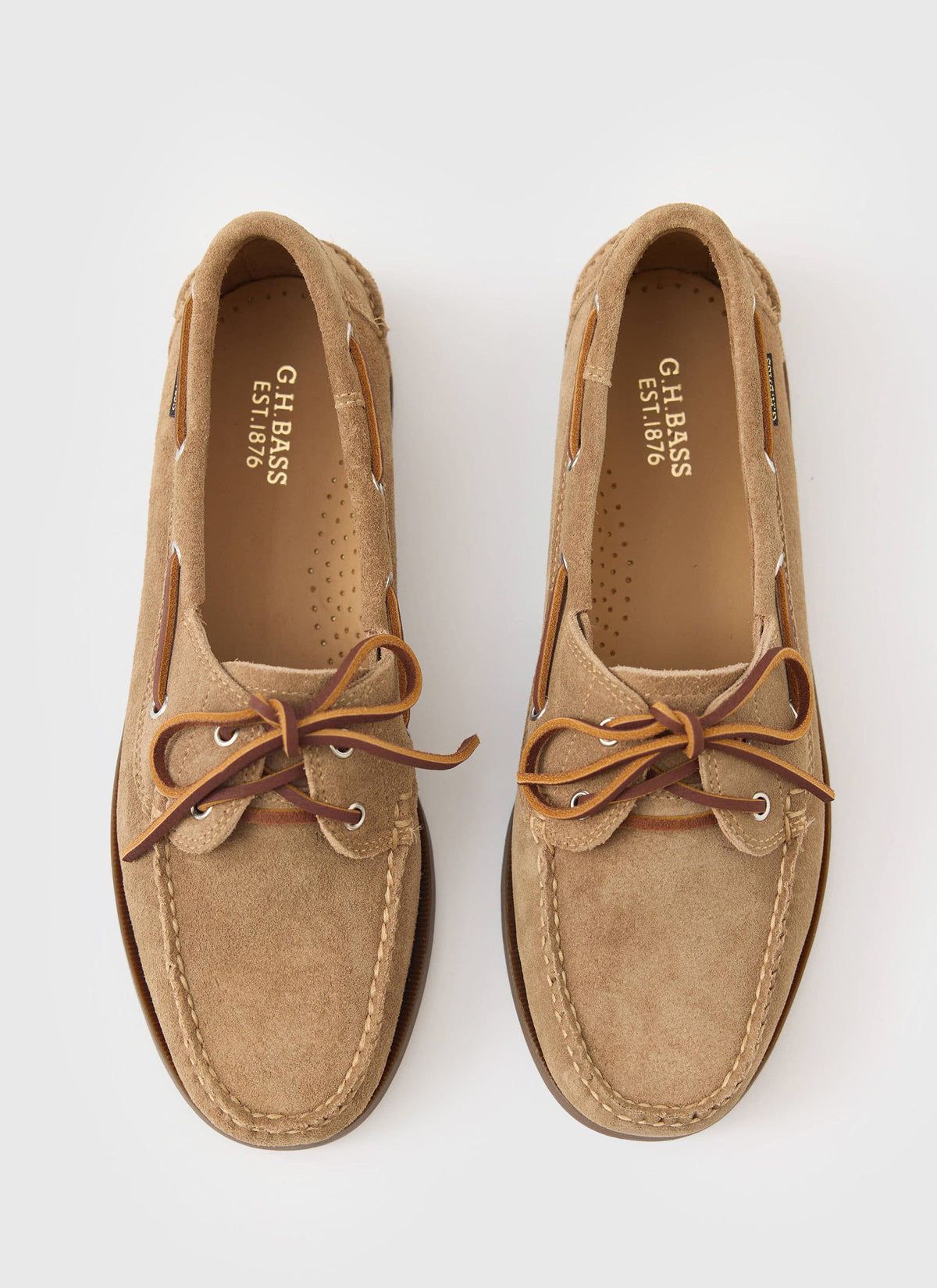 G.H.Bass - Jetty II Boater 2 Eye - Earth Suede | Percival