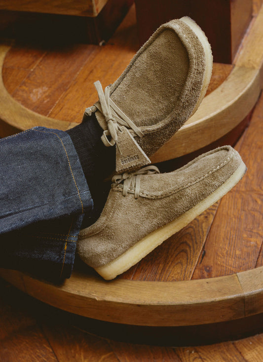 Clarks Suede Wallabee - Smoke Grey | Percival