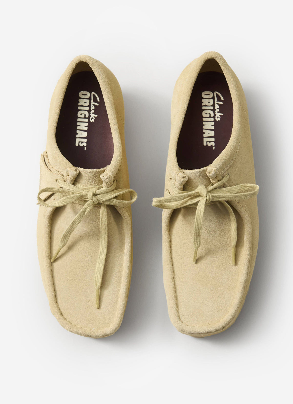 Men's Suede Wallabee Shoes - Clarks Originals - Maple Brown | Percival