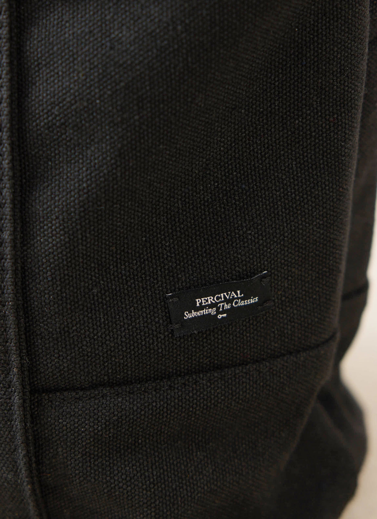 Embroidered Tote Bag - Canvas - Black - Ford x Percival | Percival