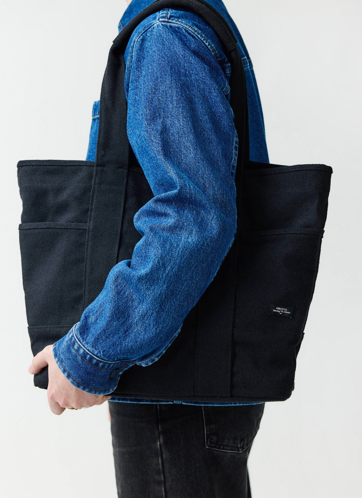 Tote Bag - Cotton Canvas - Black | Percival