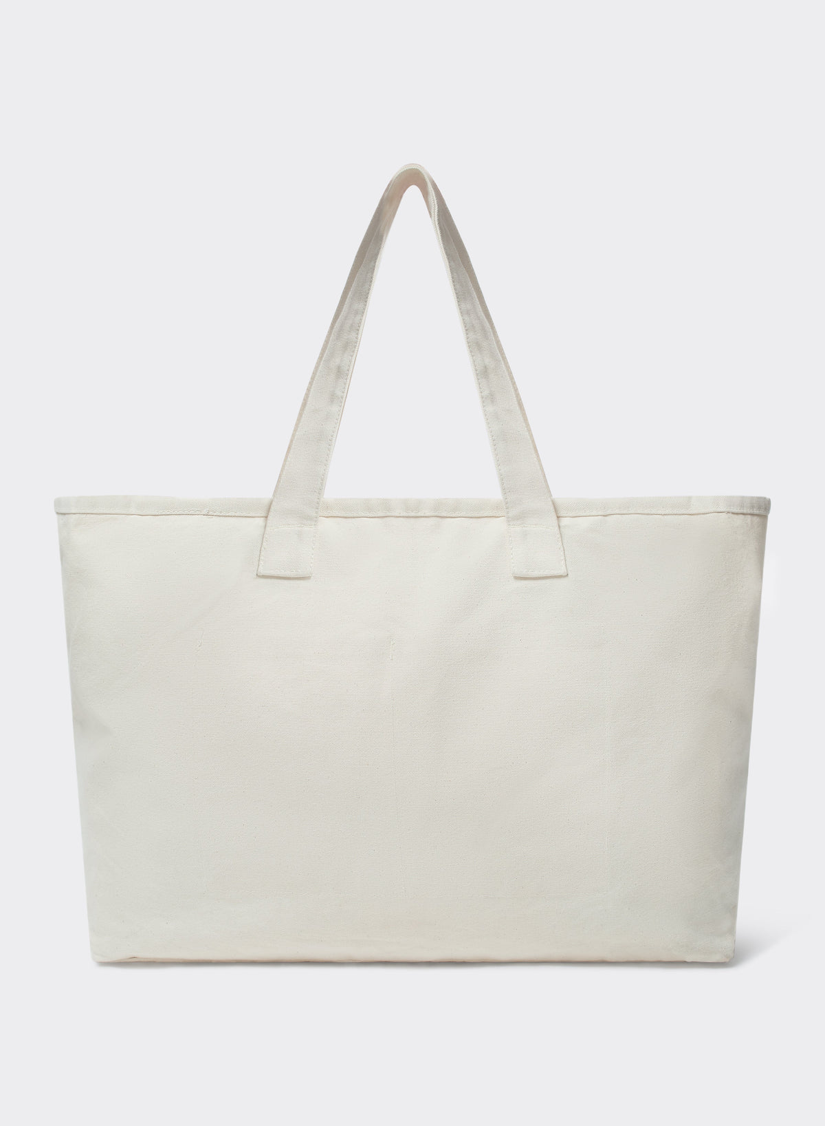 Unisex Large Shopper Tote Bag - Cream Cotton Tote | Percival