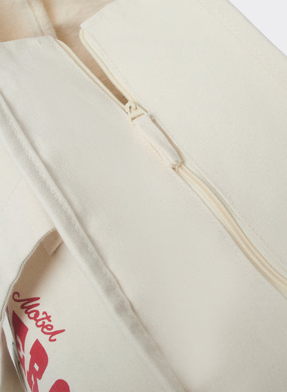 Unisex Large Shopper Tote Bag - Cream Cotton Tote | Percival