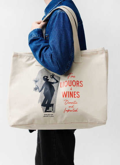 Carlo Mixologist Tote Bag - Cotton - Cream | Percival