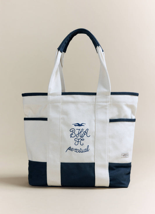 Tote Bag - Brighton & Hove Albion F.C. x Percival - Cream Navy | Percival