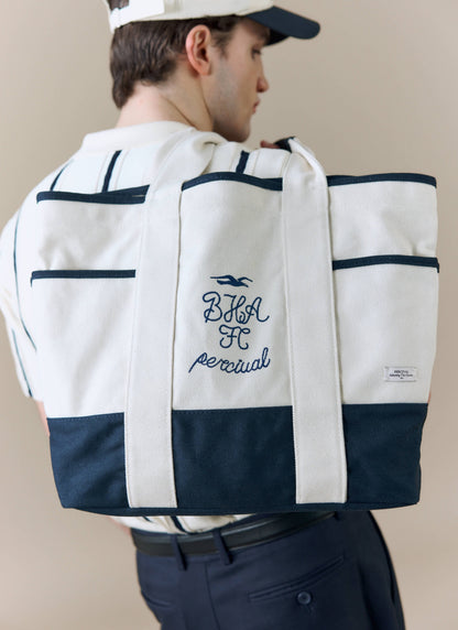 Tote Bag - Brighton & Hove Albion F.C. x Percival - Cream Navy | Percival