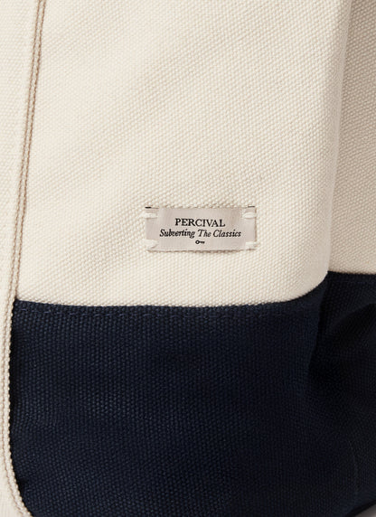 Tote Bag - Brighton & Hove Albion F.C. x Percival - Cream Navy | Percival