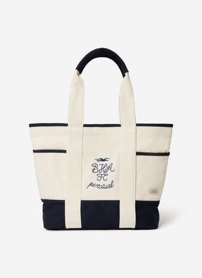 Tote Bag - Brighton & Hove Albion F.C. x Percival - Cream Navy | Percival