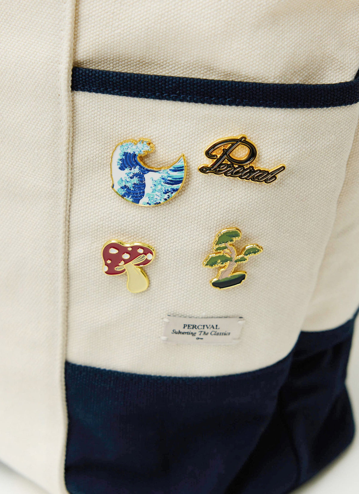 Percival Script Pin Badges - Multi | Percival