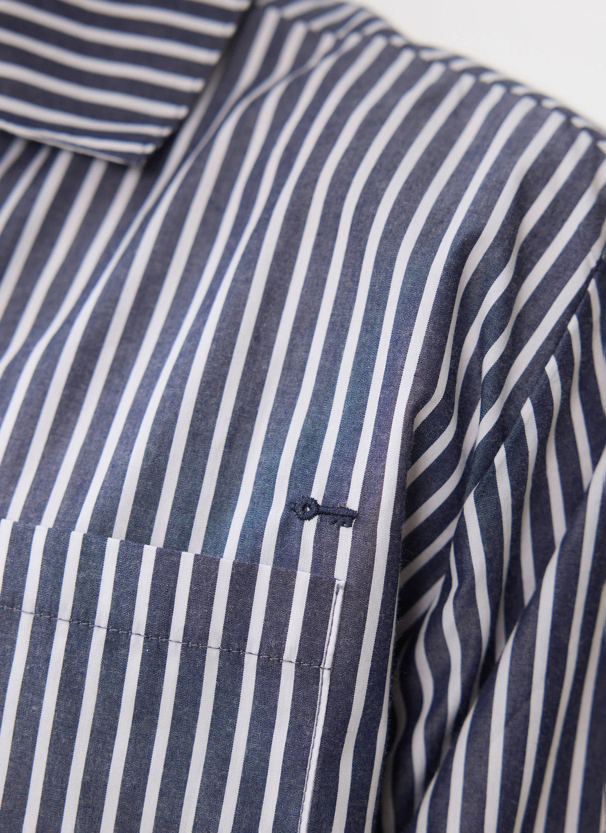 Pyjama Top - Cotton - Blue | Percival