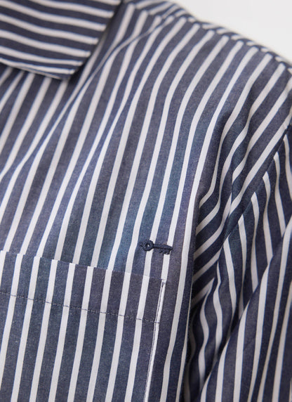 Pyjama Top - Cotton - Blue | Percival