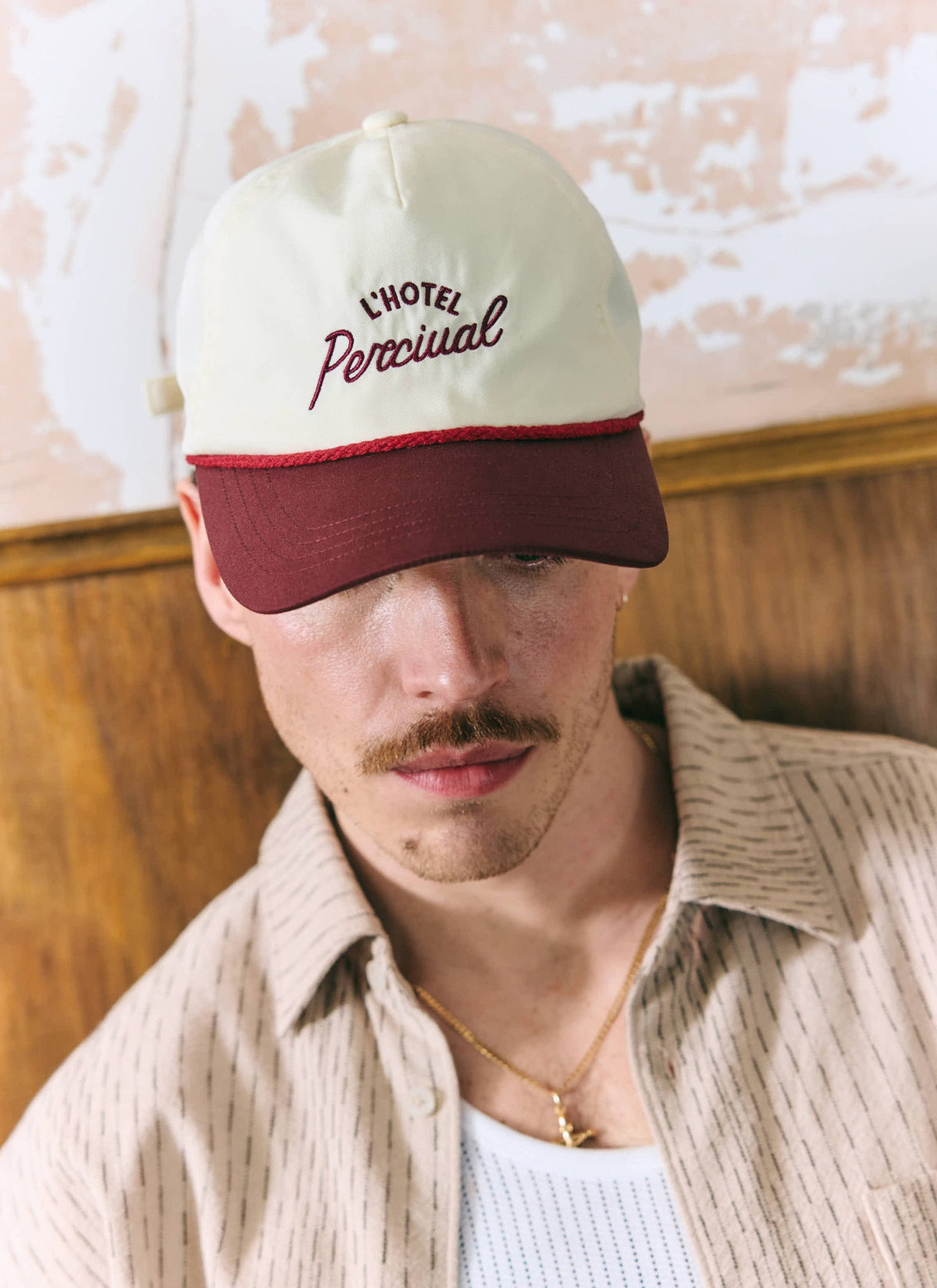Men's Cap - L'Hotel Percival Soft Trucker - Ecru | Percival