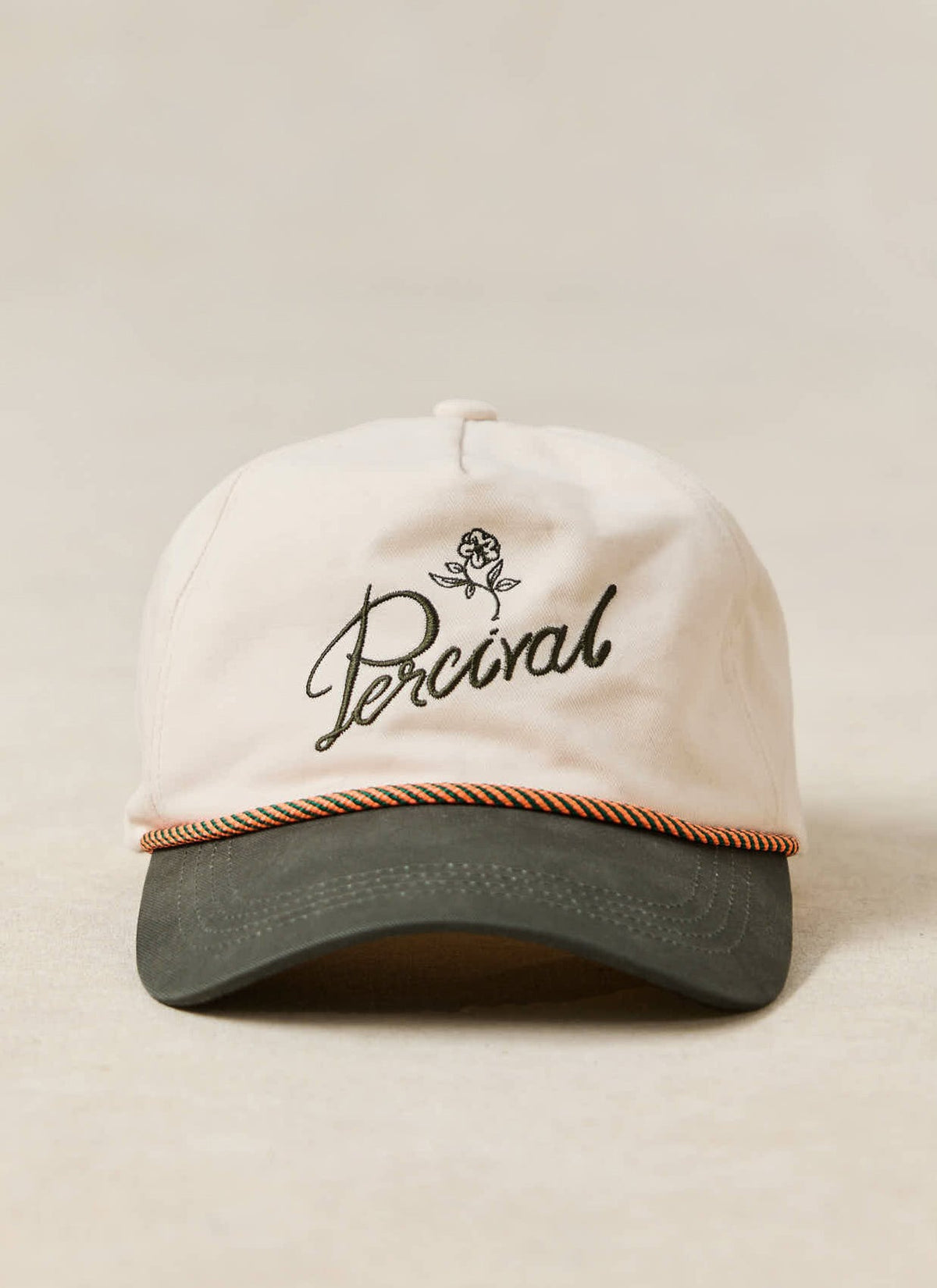 Men's Rope Trucker Cap: Spencer - Cotton - Cream | Percival