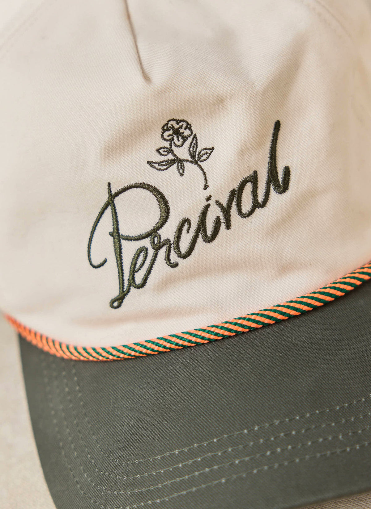 Men's Rope Trucker Cap: Spencer - Cotton - Cream | Percival